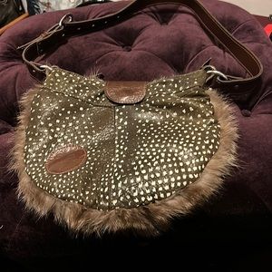 One of a Kind Recycled Textile Purse by Montreal Designer Rachel F.